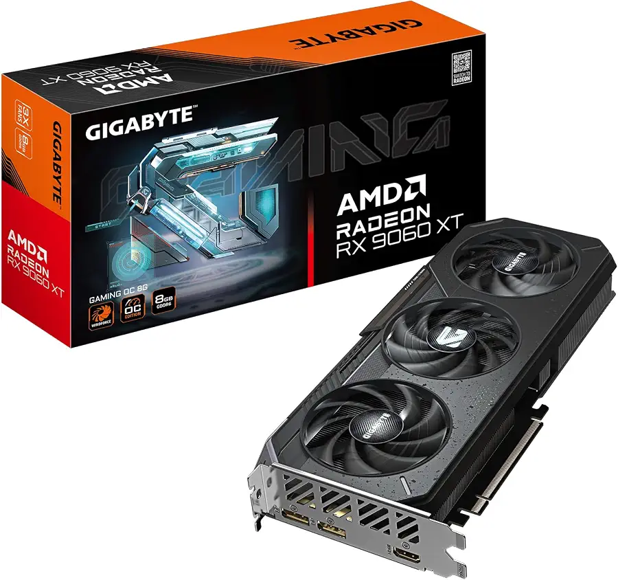 GIGABYTE Radeon RX 9060 XT Gaming OC 8G