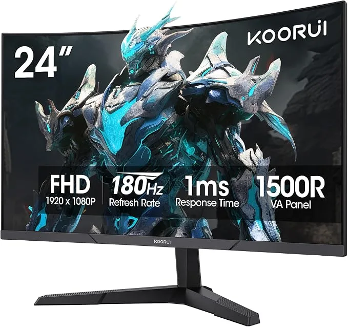 KOORUI 24" Curvo 165Hz FHD